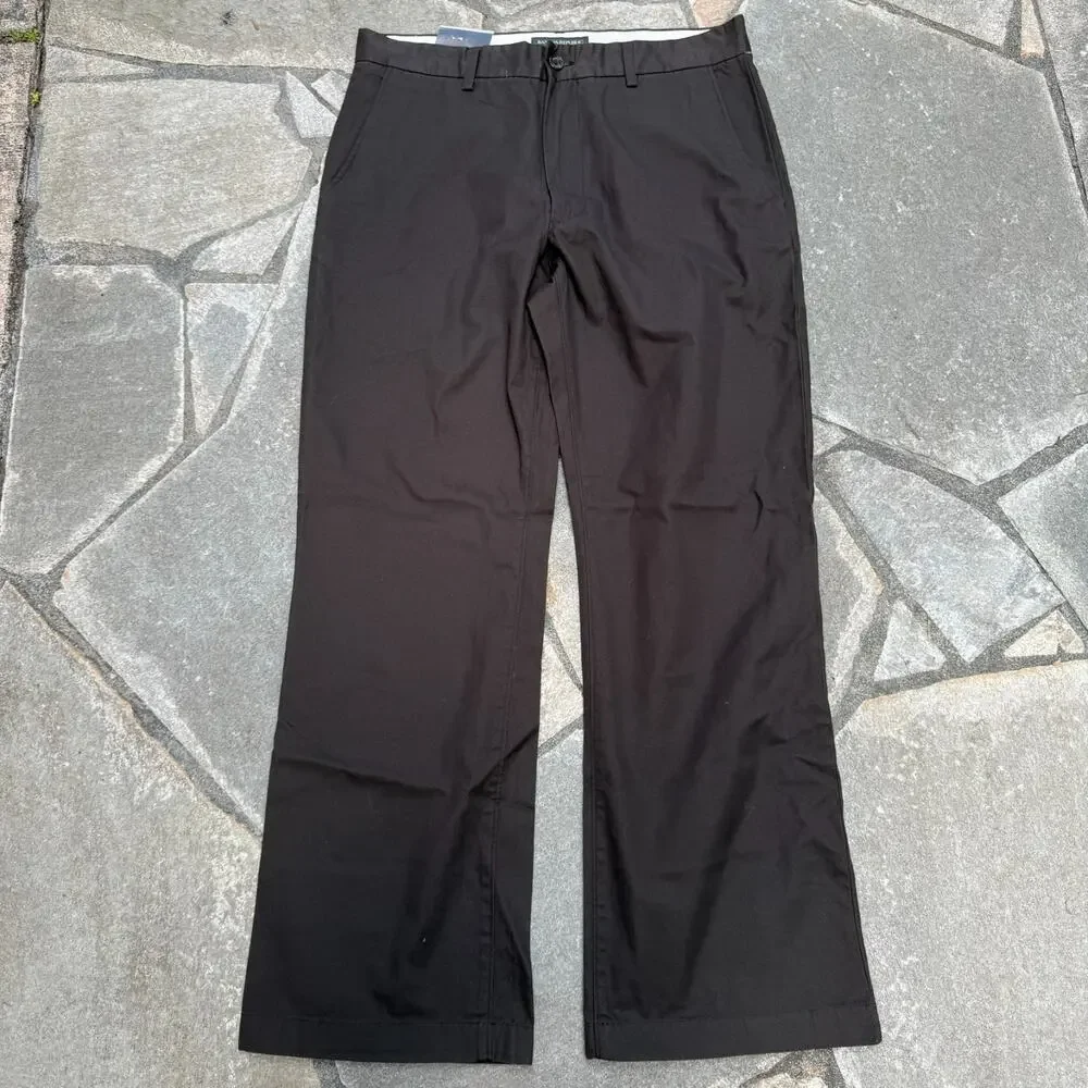 Banana Republic Bootcut Pants Mens 34x32 Dark Brown Chinos Everyday Low Waist